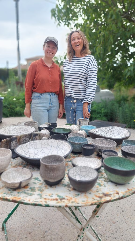 Stage céramique poterie raku. Résultat final
