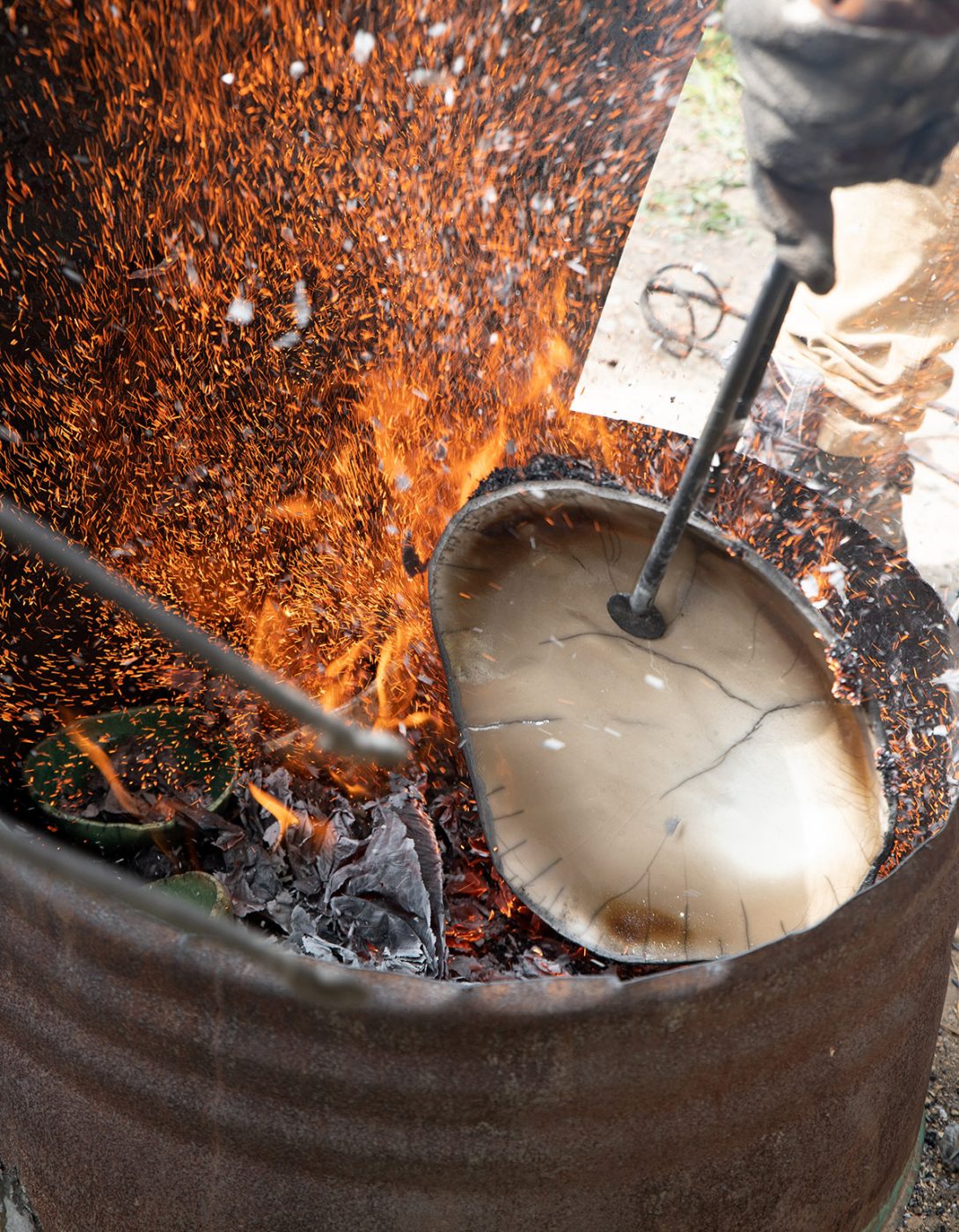 François Mandin stages raku